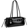 Aulenge Piccola Borsa a Mano Donna Retro Piccola Y2K Borsa a Mano Donna | Design Fiocco, Materiale PU, Stile Y2K, per Festa Matrimonio Quotidiano Lavoro