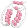 Electri-HQ Ultimo design Rullo per gambe, rullo per massaggio a 20 ruote per gambe, rullo per cellulite in plastica, rullo massaggiatore per cellulite per coscia, strumento di massaggio della cellulite (rosa)