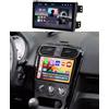 Hikity 9 Pollici Autoradio per Suzuki Splash Opel Agila 2008-2014 Carplay Wireless | Android Auto CarPlay 9 Pollici Schermo Touch IPS con Retroilluminazione 7 Colori Bluetooth FM Radio EQ Telecamera USB