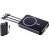revolt Power Bank magnetico 10.000 mAh Qi MagSafe PD QC 22,5 W nero PB-805