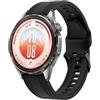 GIOPUEY Cinturini Compatibile con Huawei Watch GT 7 46mm/GT6/5/4 46mm, Morbido Silicone Cinturino [Resistente all'Usura] [Traspirante] - Black