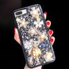 Ymyhyuxi Cover per Motorola Moto G67 Power, con strass e brillantini | Design floreale 3D, decorazioni con perle