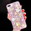 Ymyhyuxi Cover per Motorola Moto G67 Power, con strass e brillantini | Design floreale 3D, decorazioni con perle
