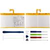 Duotipa Batteria sostitutiva da 7000 mAh L16D2P31, compatibile con Len-OVO Tab 4 10/Tab 4 10 Plus/Tab P10 10,1 con kit di strumenti di riparazione