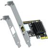 GLOTRENDS LE8105 Scheda di rete PCIe 2,5G, RJ45 Ethernet, adattatore LAN | 2500/1000/100 Mbps, chip Realtek RTL8125BG, staffa standard e a basso profilo, per PC desktop, NAS e server