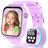 Berilona 4G Orologio Smartwatch Bambini,Smartwatch Bambini con Videochiamata, Viola | GPS Vocale SOS Chat Vocale WIFI Modalità Classe Sveglia Contapassi Calcolatrice Smart Watch Bambino Bambina 4-12 Anni Regalo