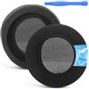 Miruchertter Nari - Cuscinetti auricolari di ricambio in gel rinfrescante, compatibili con cuffie Razer Nari Ultimate/Essential, Kraken Kitty, Kraken Tournament Edition, in memory foam, colore: nero