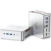 NiPoGi AI Mini PC P2, Ιntel Core 3 304, NPU + GPU AI Peak 24 Tops INT8 | (5C/ 5T, fino a 4,30 GHz),12GB LPDDR5 5600MT/s 512GB M.2 NVMe PCIe3.0 SSD,Mini Computer W-11 Pro per Ufficio/Casa/Scuola