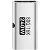 Generic Adattatore da USB C femmina a USB C femmina, 240 W | Adattatore da USB C a USB C per computer portatile, posto di lavoro, presentazioni, casa, conferenze, viaggi
