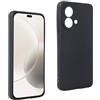 REY Cover in Gel TPU Nera per ZTE Blade A35E, Ultra Sottile 0,33 mm, Morbido Flessibile, Custodia Silicone