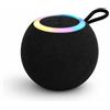 ATIRION GOALKICK X Cassa Bluetooth Portatile Mini Speaker Wireless 5.4 - Altoparlante Compatto 5W con Luci LED RGB, USB, TF e Radio FM - Batteria 800mAh, Gadget Regalo Aziendale (Nero)