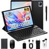 Generic Android 15 Tablet 10.4 Pollici con 5G WiFi, 36GB RAM+256GB ROM, Octa-Core, 2000x1200 IPS, 8000mAh, 13MP+8MP, BT5.0/ Widevine L1/ GMS/GPS, Tablet con Tastiera - Nero
