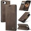 Samokor Cover per iPhone 16E 5G Pelle Flip Custodia Cavalletto Portafoglio Magnetica Carta Fessura Antiurto per iPhone 16E 5G,Caffè