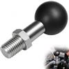 Savento Testa sferica adattatore per specchietto con filettatura M10*1.25 nero, compatibile con RAM Mounts, adattatore di supporto a sfera da 25 mm per moto, supporto per cellulare, fotocamera, ATV, rimorchio