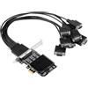 PpAaJK Scheda di Espansione PCIE A 8 Porte RS232 Scheda Seriale DB9 PCI-e A 8 Porte Scheda di Controllo PCI-Express A 8 Chipset Scheda Com