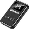 Ubric Ricevitore Bluetooth 5,0, modulazione automatica di frequenza, adattatore Bluetooth, trasmettitore audio, microfono incorporato, nero