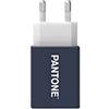 Pantone Celly Pantone Caricabatterie da Muro 10W, Caricatore Cellulare Universale con Presa USB, Compatibile con Smartphone e Tablet di Vari Produttori, Adattatore Presa USB con Massima Potenza 2.1 Ampere, Navy