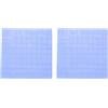 KEALLANS 200pcs 10X10X1mm Silicone Pad Termico per Dissipatore Termico Conduttore Isolamento Pate, Blu