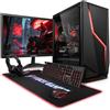 Vibox Gaming PC Completo, AMD Ryzen 7 9700X, Nvidia RTX 3050 6GB, 16GB RAM, 500GB SSD, Windows 11, 23 Monitor, WiFi 6 + Bluetooth 5.4
