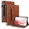 Generico DayQiQiPu Cover per Samsung Galaxy Tab S12 Ultra SM‑X940/X946B (14,6 Pollici) Custodia Retrò in Pelle PU Flip Stand Case Portafoglio Guscio dalla Texture Morbida e Auto Wake/Sleep, Marrone