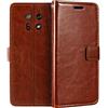 Shantime Custodia portafoglio in pelle per Ulefone Armor 22 Pro 4G - Marrone | 6.58 Custodia flip magnetica in stile business con fessure per carte, cornice per foto e portafoglio nascosto