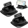 Henjunu 2 Pezzi Supporto Telefono Auto, 360° Supporto Adesivo per Cruscotto | Supporto Telefono Auto Cruscotto Universale, Antiscivolo Car Phone Holder per iPhone/Samsung/Huawei/Google/Smartphone Android