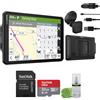 Garmin Dezl OTR820 - Navigatore GPS per camion da 8 pollici, display touchscreen, navigazione GPS commerciale per semi camionista con scheda di memoria SD da 32 GB + kit di pulizia LCD