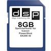 DSP Memory 8GB Speicherkarte für Canon PowerShot SX200 IS