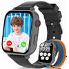 Berilona 4G Orologio Smartwatch Bambini,Smartwatch Bambini con Videochiamata, Nero | GPS Vocale SOS Chat Vocale WIFI Modalità Classe Sveglia Contapassi Calcolatrice Smart Watch Bambino Bambina 4-12 Anni Regalo