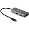 StarTech Hub USB-C 4 Porte 10Gbps, PD 100W, 3x USB-A (HB31C3A1CPD3) | Portatile, USB 3.2 Gen 2, Ricarica Rapida