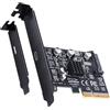 GRAUGEAR Scheda porta USB di tipo C da 20 Gbps, extra tipo C in slot PCI [20G USB-C]