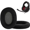 kwmobile 2x Cuscinetti auricolari compatibile con Sennheiser GAME ZERO / HD380PRO / PXC450 / PXC350 / PC350 / PC360 - Cuscinetti di ricambio per cuffie Over Ear in Velour per Headphones