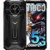 DOOGEENEXT S200 Plus 5G Rugged Smartphone, 36GB+512GB/2TB, 11000mAh 66W, 6,72 FHD+ | Schermo Posteriore AMOLED 1,32, 100MP+20MP Visione Notturna, IP68 Telefono Ipermeabile, WiFi 6E, 5G Dual SIM, NFC, OTG,Nero