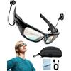 KLYMER Occhiali Telecamera, Smart Glasses 1080P, Occhiali Action Camera | Occhiali Fotocamera Per Ciclismo, Obiettivo Grandangolare, Occhiali da Intelligenti per Uomini E Donne