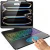 FUWANG Custodia con tastiera touch per iPad Pro da 13 pollici (M5/M4) 2025/2024, girevole a 360° per iPad Pro 13 pollici custodia con tastiera, 7 colori retroilluminati con tastiera multi-touch