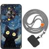 vingarshern Cover ZTE Blade A75 5G Custodia in Silicone Sottile,ZTE Blade A75 5G Cover Antiurto Con Motivo,ZTE Blade A75 5G Case Silicone Con Catena/Cordino per Cellulare,Modèle*01