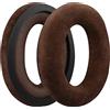 MYAYD Cuscinetti auricolari per Sennheiser HD598 HD599 569 559,1 paio di cuscinetti auricolari in memory foam, di ricambio per auricolari Comfort (velluto/marrone)