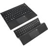 Rii Tastiera Bluetooth pieghevole in tre con touchpad, ricaricabile RK811 | Tastiera in pelle di dimensioni standard, tastiera portatile da viaggio con commutazione multi-dispositivo per iPad, PC, Mac