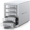 Yottamaster 5 Baie Case per Disco Rigido, 10Gbps Daisy-Chain 5 Bay DAS, Alluminio USB C DAS Enclosure Supporto 120 TB (5x24TB), Fino a 360TB per 2,5" e 3,5" HDD/SSD SATA (Senza Disco)