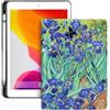 SimidunEUR Custodia per tablet per iPad Pro 11 pollici (4a generazione), colore 5,3-Angle Stand Cover, Premium Van Gogh pittura ad olio, slot per stilo integrato, nido d'ape antiurto, ritagli precisi Folio Case