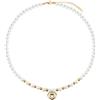 Bellitia Jewelry Collane da Donna, Collana Pendente Cuore da Donna con Perline di Perle Bianche Collana Bohémien Fatta a Mano