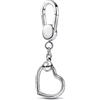 PANDORA Moments - Porta charm per borse, con anello piccolo con logo
