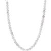 BERGERLIN Collana in vera pietra naturale con perla in argento 925 o perla placcata oro - collana di perle in filigrana da donna con chiusura e certificazione di autenticità