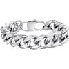 PROSTEEL Bracciale da Uomo a Catena Cubana Robusta Grossa Sottile, Larghezza 3/4/6/9/10/12 mm, Lunghezza 16/19/21 cm, Acciaio Inossidabile/Placcato Oro 18K, Argento Nero Oro(Confezione Regalo)
