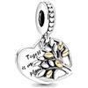 JCaleydo G 176 Charm Compatibile con Bracciale Pandora