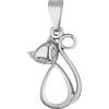JC JEWELLER CARAT Ciondolo a forma di gatto in argento con zirconi