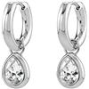 Brosway Orecchini Donna Brosway Cerchio in acciaio con cristalli pendenti BYM215