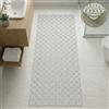 TADI & IMPERIO Tappeto Vinile Alba Grigio - Design Geometrico - 60 x 300 cm | Taglio semplice per adattarsi a qualsiasi spazio o angolo