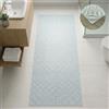 TADI & IMPERIO Tappeto Vinile Alba - Stile Geometrico Blu - 60 x 200 cm | Superficie stabile, impermeabile e adatta per aree ad alto traffico