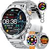 LIGE 1000mAh Batteria Smartwatch Uomo Militare, 1.7'' Orologio Smart Watch con Chiamata Bluetooth,100+ Modalità Sportive,Torcia LED Orologio Fitness, Frequenza Cardiaca e Sonno,IP68,Android iOS,EF18-B